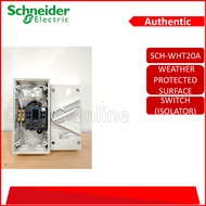 SCHNEIDER WEATHER PROTECTED SURFACE SWITCH (ISOLATOR)(SCH-WHT-20A,35A,63A)