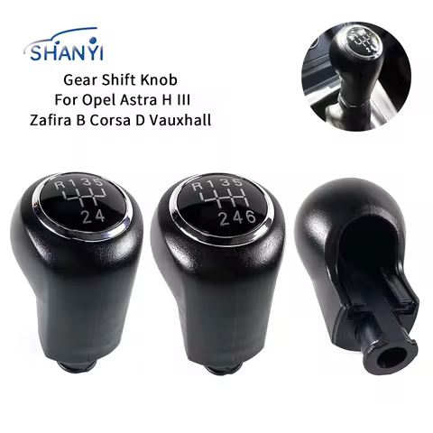 5/6 Speed Car Styling Manual Gear Shift Knob Lever Stick Head Handball For Opel Astra H III Zafira B
