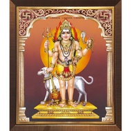 Kala Bhairavar Digital Photo with Lamination and Frame (L213A)