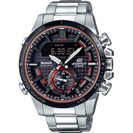 Edifice ECB 800 Silver Red Autolight Analog Digital Stainless Steel