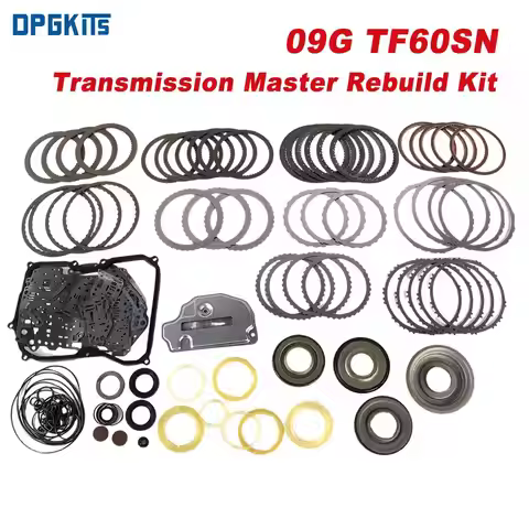 09G TF60SN Auto Transmission Master Rebuild Kit Clutch Disk Piston Filter For Jetta VW Audi A3 A4 TT