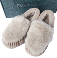 EMU Australia Cairns 反絨毛套腳莫卡辛鞋 W11705 US6 (23cm) 蘑菇色羊皮 [全新/二手] [二手] [EMU Australia]
