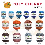 Onitsuga Poly Cherry Knitting Yarn (Polyester Yarn) - PART 2 polycherry