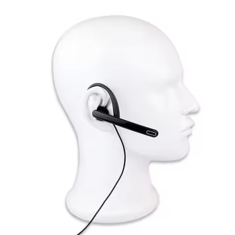 2 Pin Ear Bar Earpiece Mic PTT Headset for Kenwood PUXING Linton QUANSHENG BAOFENG Radios UV-5R 777 