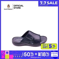 Hush Puppies รองเท้าผู้ชาย รุ่น Kennocha HP 8HSFB76B2A - สีดำ รองเท้าแตะหนังแกะแท้ รองเท้าแบบสวม