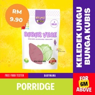 UNGU Cik PIJA | Baby Food Powder | Baby FOOD | Sumo Rice Porridge, Purple KELEDEK, Cabbage Flower FROM 6 MONTHS | Vege Porridge
