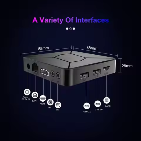 NEW Q5 Plus TV Box Home Theater for Android14 Allwinner H313 Smart Streaming Live TV WiFi6&BT5.4 Voi