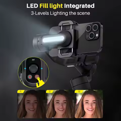 AOCHUAN SMART S2 Gimbal Stabilizer for Smartphone Professional Industry-Standard 3-Axis Phone Gimbal