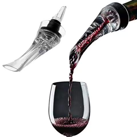 Acrylic Wine Aerator Pourer Premium Aerating Pourer Red Wine Decanter Cap Spout Stopper Bottle Mouth