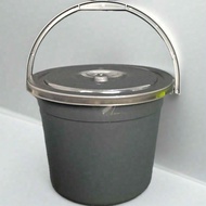 2.5 gallon black ice bucket lid pail bucket