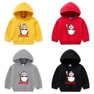 MIXUE LOGO Children's Hoodie Kids Simple Casual Cartoon Boys and Girls jacket Top