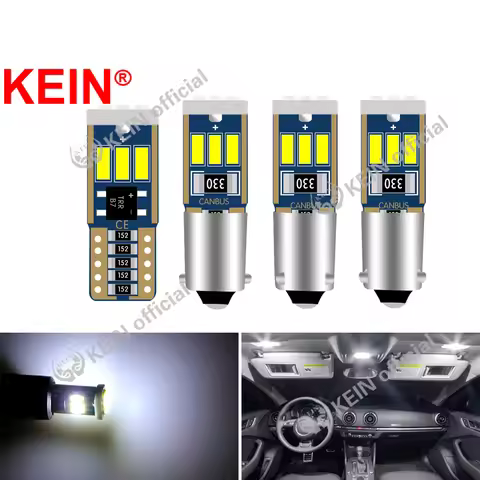 KEIN 6PCS BA9S LED T10 Bulb W5W T4W led car 363 H6W bax9s bay9s H21W 9smd 4014 Side Wedge Lights Par