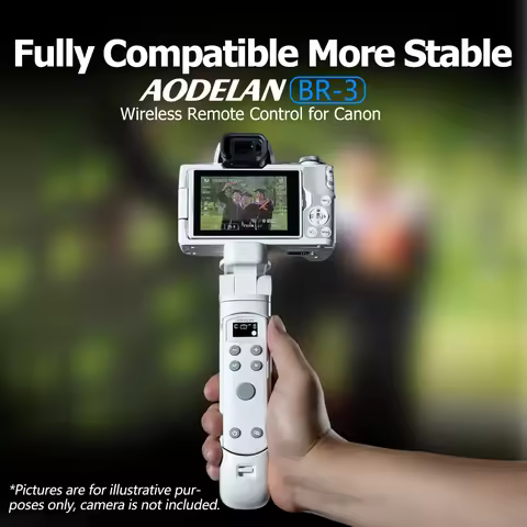AODELAN USB-C Rechargeable Bluetooth Wireless Shooting Grip Tripod with Remote Control for Canon EOS