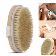 Wet and Dry Body Brush Exfoliator with Soft Bristles Body Scrub Brush Body Massage Cleaning  Brush S