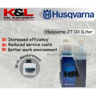 Minyak Husqvarna 2T/2 Stroke (1 Liter/ 4 Liter) untuk Enjin/Chainsaw/Mesin Rumput