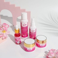 PAKET DOUBLE GLOW NR GLOW RJNSKIN AMPUH BASMI FLEK HITAM DI WAJAH