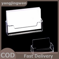 YANGWEN Acrylic Transparent Desktop Business Card Holder Place Card Holder Shelf Box .