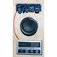 LN546 Diy Kit Modul Mp3 Bluetooth Set Module Modul speaker baterai No.