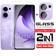 Oppo Reno 13F 2 In 1 Screen Protector Tempered Glass Film For Oppo Reno 13 14 1 3 1 4 F 13F 14F 14Pr