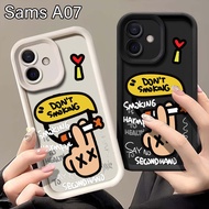 HP Samsung A07 Embossed Softcase - Case Samsung A07hp - Silicone Samsung A07hp - Samsung A07 Casing 