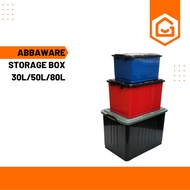 READY STOCK ABBAWARE STORAGE BOX 30L/50L/80L