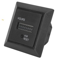 LAKAMMY Digital Display Hour Meter, AC 100-240V HM-1R Hour Timer, Timer Tools 72 x 72mm 50/60HZ ABS 