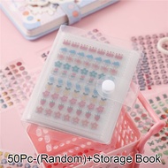 YUNAFIN 10/25/50Pcs/Set Sổ lưu trữ Miếng dán móng tay Tự dính Đa chức năng Nhãn dán hoạt hình Thời t