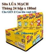 Sữa lúa mạch MALTO thùng 24 hộp 180ml SOCOLA/ BẠC HÀ cho GEN Z Cao lớn mỗi ngày - SHOP ANPHUONG