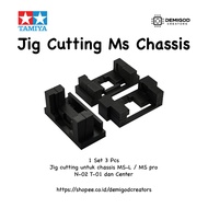 Cutting Jig MS Chassis Suspension STO NT MS-L MS Pro N-02 T-01 C5 Tamiya LabDesign - Black