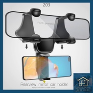 In car Rearview Mirror Mount GPS 360 Degree Rotated Car Phone Holder Handphone