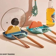 Kitchen Frying Spoon Ladle Resting Holder/ Wok Lid Shelf Holder / Frying Spoon Spatula Resting Holde