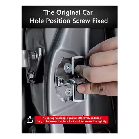 Car TRD Door Lock Buckle Upgraded Stabilizer Protector Latches Stopper for Lexus Toyota Eliminate No