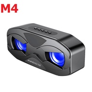 Loa Bluetooth 5.0 MANOVO M4 loa kép bass mạnh siêu trầm âm thanh sống động -  (Tặng jack cắm)