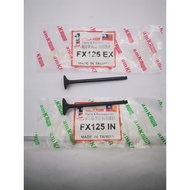 SUZUKI FX 125 VALVE SET INTAKE VALVE & EXHAUST VALVE (IN & EX) CYLINDER HEAD BATANG