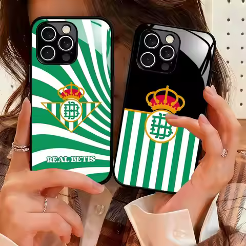 R-Real Luxury B-Betis-s Phone Case For iPhone 17 16 15 14 13 12 11 X XR XS 8 Plus Mini Pro Max Glass