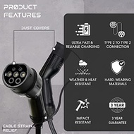 [SG INSTOCK] Jolt Electric Vehicle EV Charging Cable 1 Phase (32A / Type 2 to Type 2) 7863