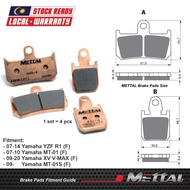 METTAL Sintered Front Brake Pads for YAMAHA YZF R1, MT-01, XV V-MAX, MT-01S (442-4)