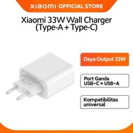 Xiaomi Official Mi 33W Wall Charger (Type-A + Type-C)