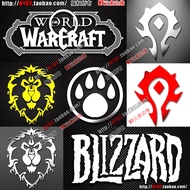 World Warcraft League Tribe Logo Blizzard Warcraft Keyboard Sticker Mobile Phone Sticker Metal Stick