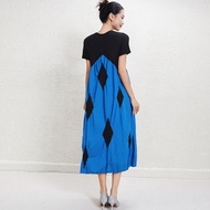 Womens New Slim Plus A-line Pleated Dress