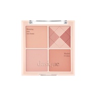 พาเลทบลัชออนสี่สีโทนโรสโกลด์ สไตล์เกาหลี เมคอัพ DASIQUE Peachy ฤดูใบไม้ร่วง ฤดูหนาว บลัชออนแบบแป้ง ห