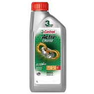 [100% ORIGINAL] CASTROL MOTORCYCLE ENGINE OIL / CASTROL ACTIV CRUISE 15W50 4T / MINYAK HITAM 15W50