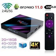 H96 MAX Smart TV Box 11 4G 64GB 32G 4K Google Voice Control Assista Wifi BT Media Player H96MAX RK3318 Set Top Box 16GB