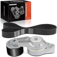 A-Premium Engine Serpentine Belt Drive Kit with Tensioner Compatible with Mack TD700 2010-2016, Tita