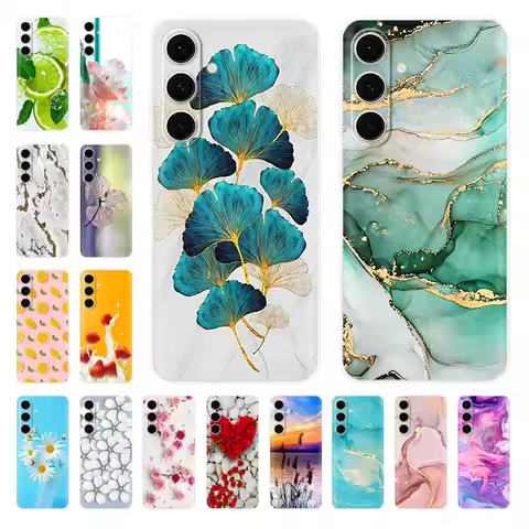 For Samsung S24 FE Case Soft Clear Silicone Bumper Shockproof Phone Back Cover For Samsung Galaxy S2