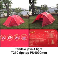 Grosir tenda dome termurah • tendaki Java 4 Light • frame Alloy • double layer PU4000mm kapasitas 4