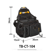 TOUGHBUILT ซองเครื่องมือ Electrician Master ขนาดใหญ่พิเศษ ระบบคลิปแขวนเร็ว เหมาะสำหรับช่างไม้ รุ่น T