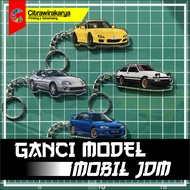 GANTUNGAN JDM Car Acrylic Keychain | JDM Car Theme Acrylic Keychain | JDM Acrylic Car Keychain