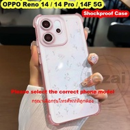 Oppo RENO 14F 14 Pro 5g 2025 trường hợp Oppo RENO 14F reno14 reno14pro 5g trường hợp hoa rõ ràng chố