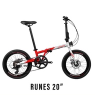 Folding bike 16 20 inch genio runes by united bike 1.0 new chromoly 8 speed Disc Brake high quality sni new